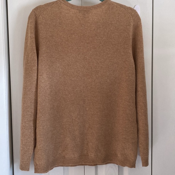 Charter Club 100% Cashmere Camel Crewneck Sweater XL - Picture 2 of 6